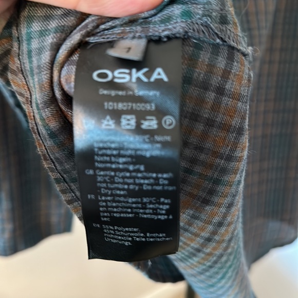 Oska Long Sleeve Top & Pants Plaid Size M - Picture 10 of 16